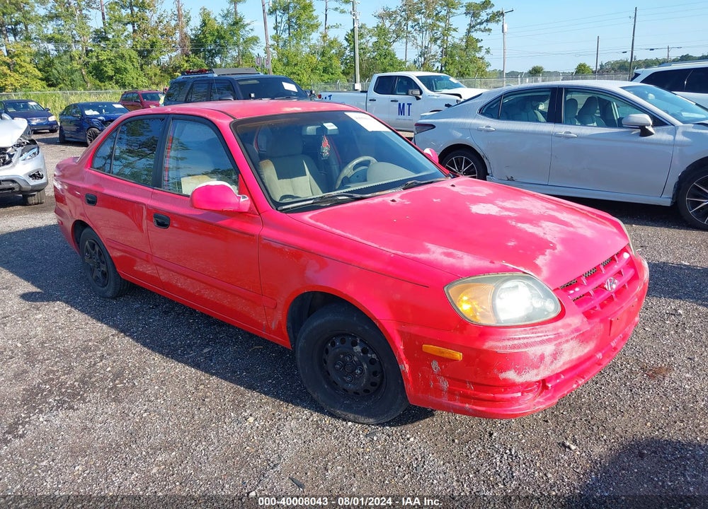 2003 HYUNDAI ACCENT GL VIN: KMHCG45C03U422510