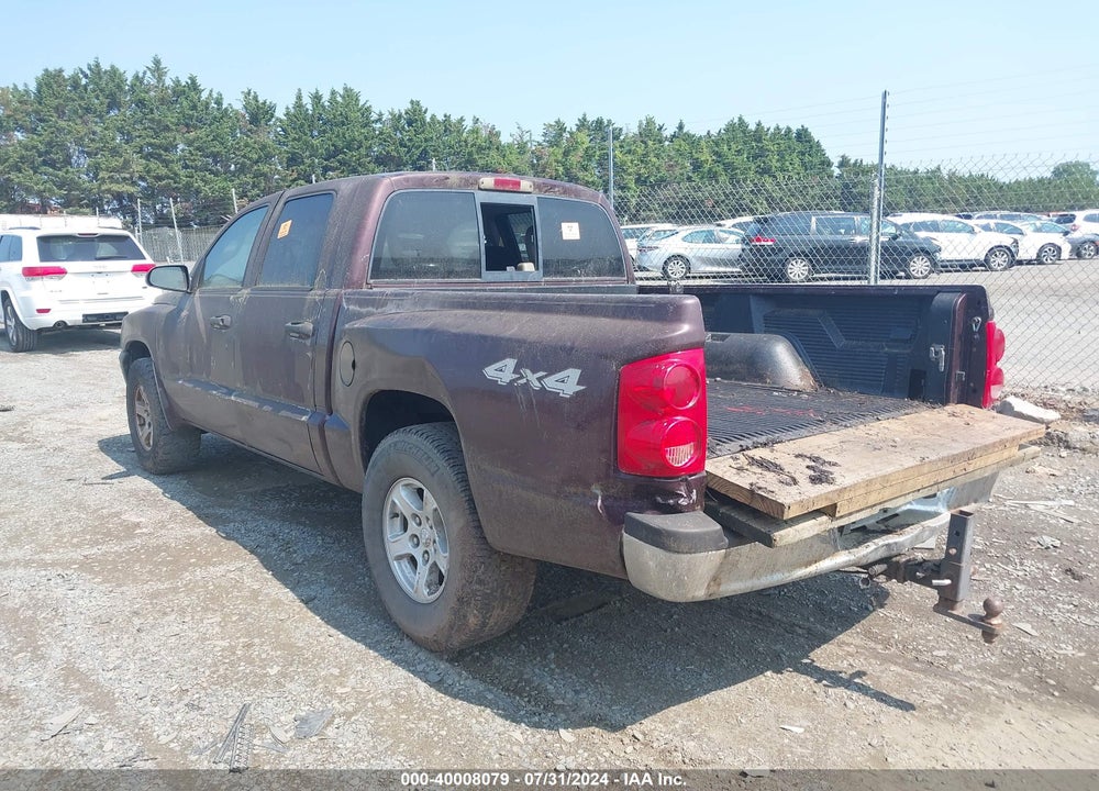 2005 DODGE DAKOTA SLT VIN: 1D7HW48N25S225031