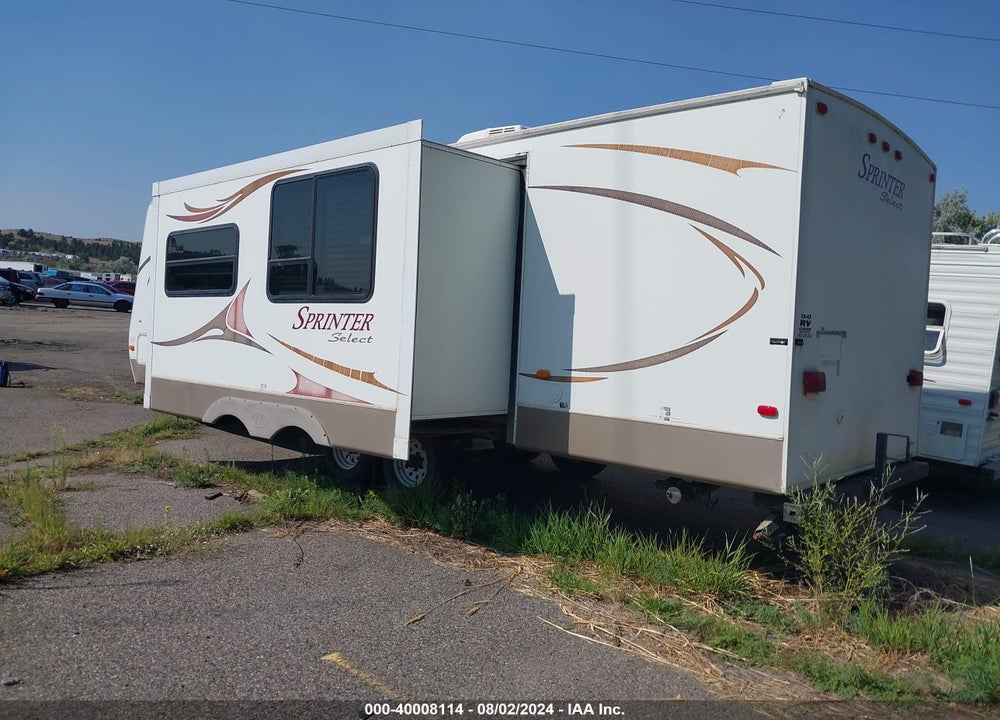 2010 KEYSTONE SPRINTER OTHER VIN: 4YDT26B2XA1533331