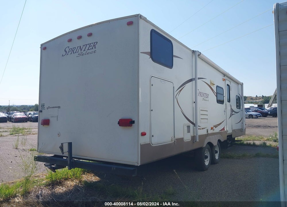 2010 KEYSTONE SPRINTER OTHER VIN: 4YDT26B2XA1533331