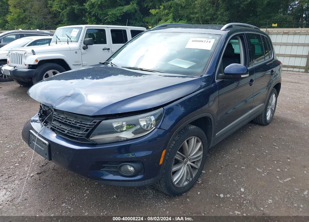2012 VOLKSWAGEN TIGUAN SE VIN: WVGAV7AX2CW514617