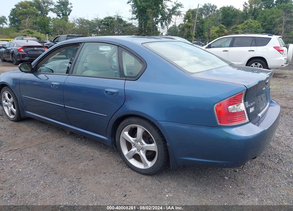 2006 SUBARU LEGACY 2.5I/2.5I LIMITED VIN: 4S3BL626267208871