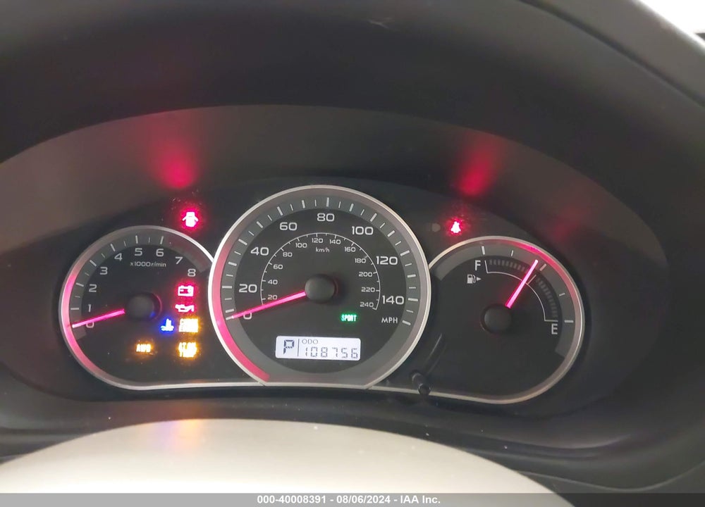 2008 SUBARU IMPREZA 2.5I VIN: JF1GE61668H530126