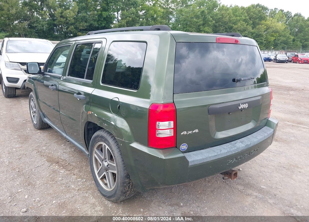 2009 JEEP PATRIOT SPORT VIN: 1J4FF28B89D109462
