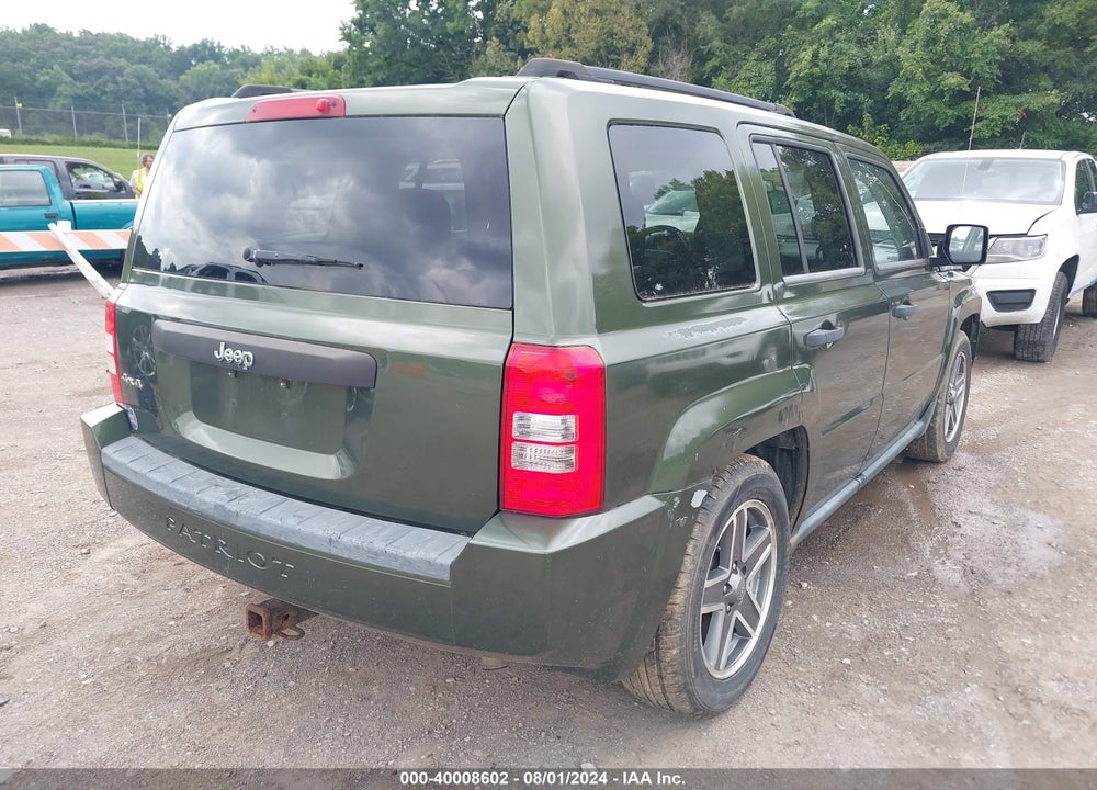 2009 JEEP PATRIOT SPORT VIN: 1J4FF28B89D109462