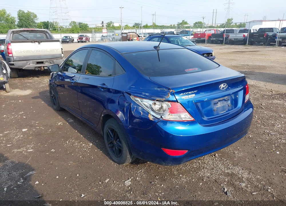 2015 HYUNDAI ACCENT GLS VIN: KMHCT4AE7FU922817