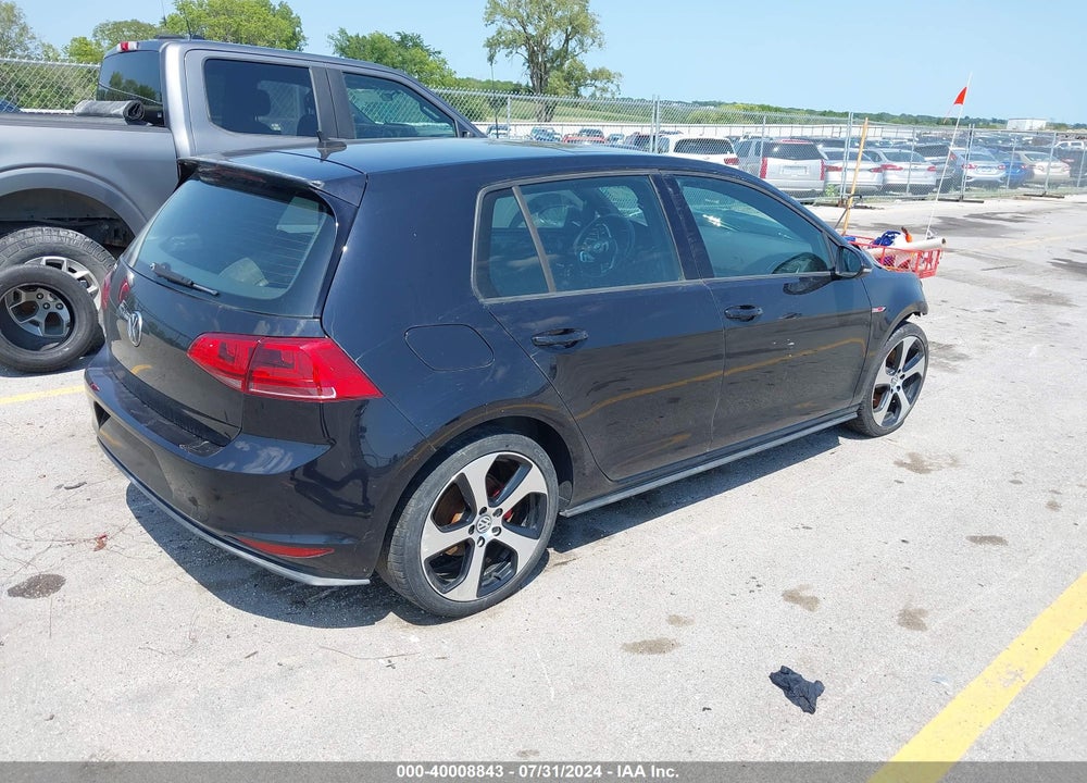 2015 VOLKSWAGEN GOLF GTI 2.0T AUTOBAHN 4-DOOR VIN: 3VW4T7AU2FM006937
