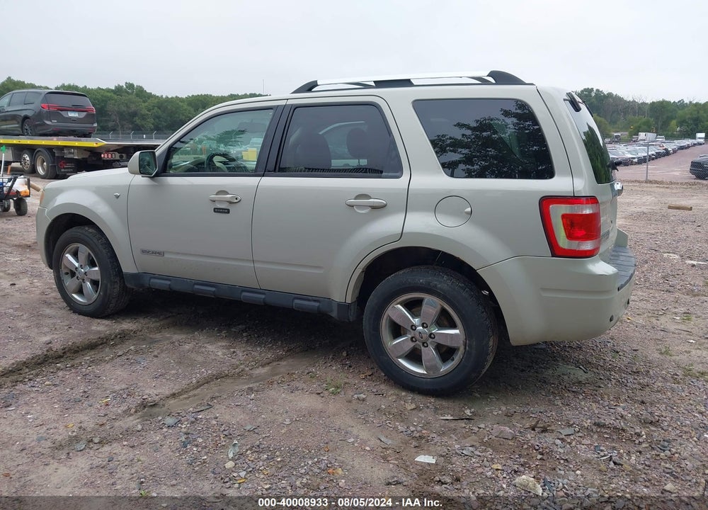 2008 FORD ESCAPE LIMITED VIN: 1FMCU94108KC80748
