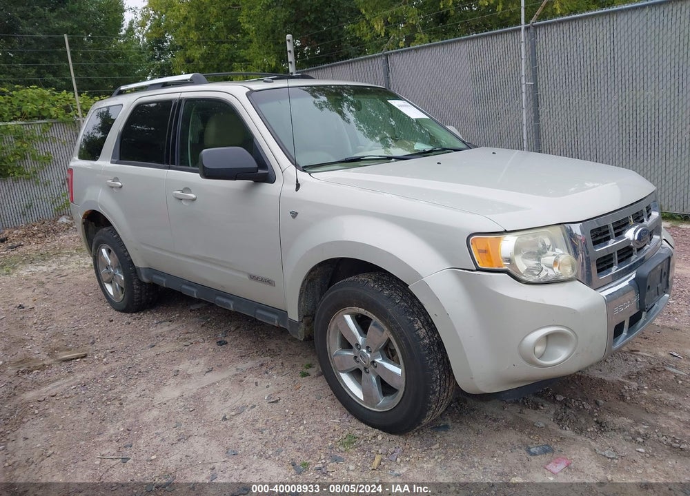 2008 FORD ESCAPE LIMITED VIN: 1FMCU94108KC80748