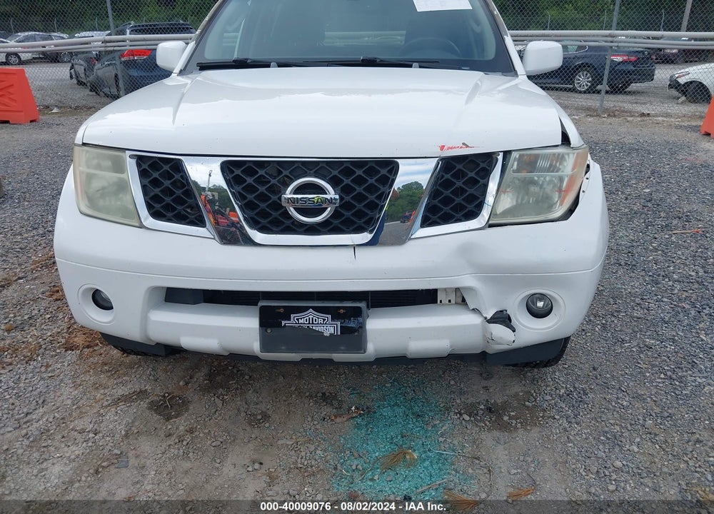2006 NISSAN PATHFINDER SE VIN: 5N1AR18W16C635241