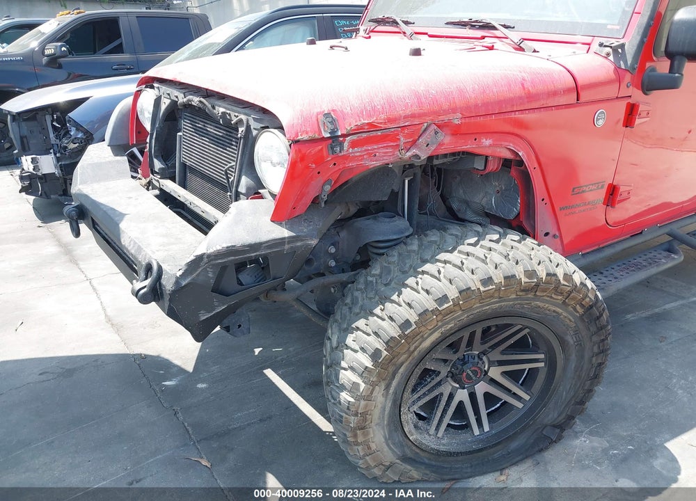 2018 JEEP WRANGLER JK UNLIMITED SPORT 4X4 VIN: 1C4BJWDG7JL828871