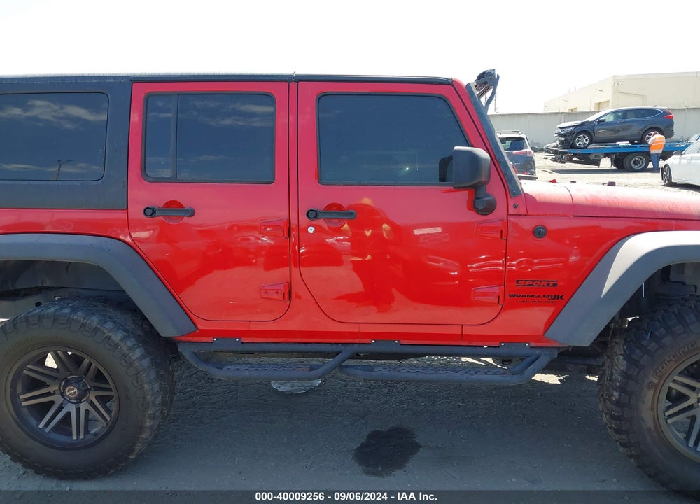 2018 JEEP WRANGLER JK UNLIMITED SPORT 4X4 VIN: 1C4BJWDG7JL828871