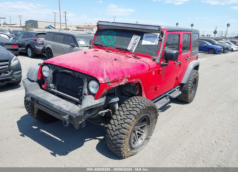 2018 JEEP WRANGLER JK UNLIMITED SPORT 4X4 VIN: 1C4BJWDG7JL828871
