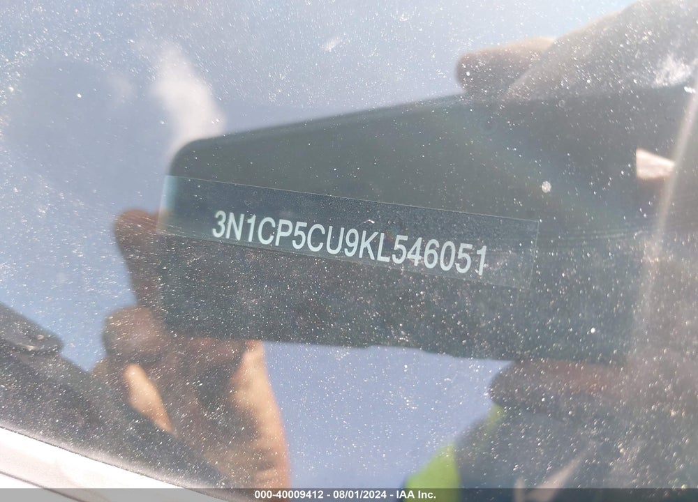 2019 NISSAN KICKS SV VIN: 3N1CP5CU9KL546051