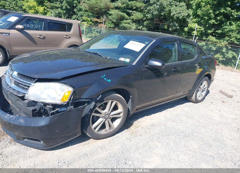 2011 DODGE AVENGER MAINSTREET VIN: 1B3BD1FG8BN517013