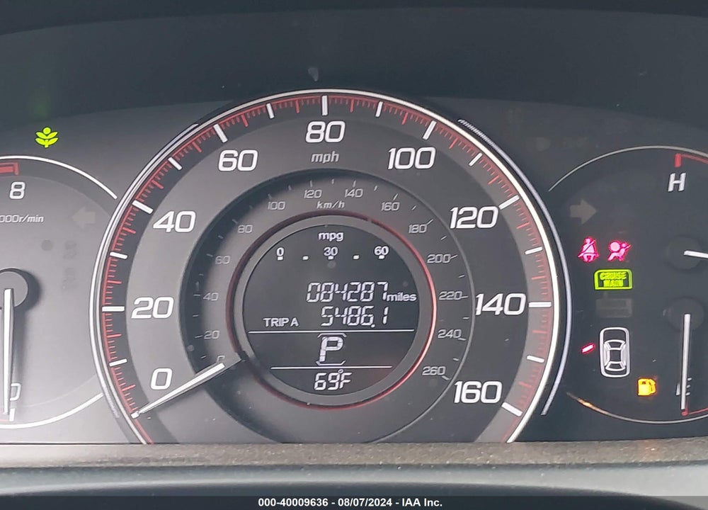 2013 HONDA ACCORD EX-L V-6 VIN: 1HGCT2B80DA009771