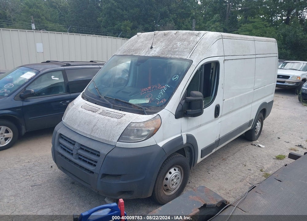 2014 RAM PROMASTER 2500 HIGH ROOF VIN: 3C6TRVCG0EE107709