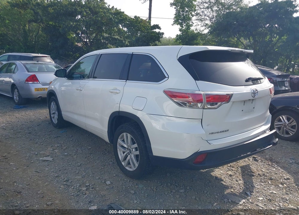 2016 TOYOTA HIGHLANDER LE V6 VIN: 5TDZKRFH9GS174059