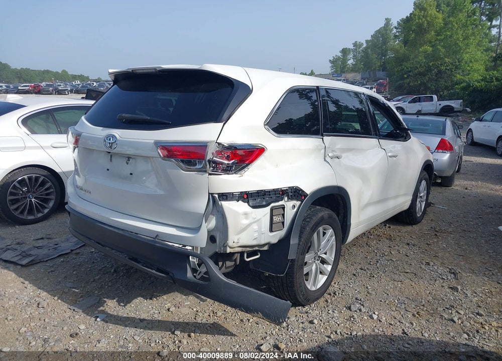 2016 TOYOTA HIGHLANDER LE V6 VIN: 5TDZKRFH9GS174059