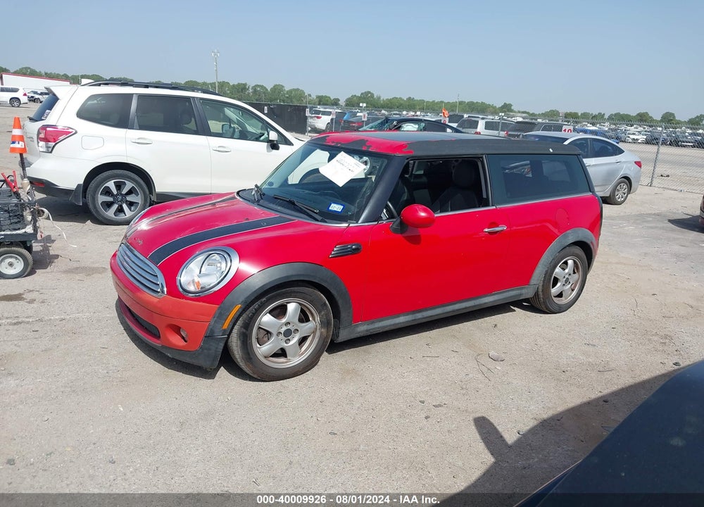 2008 MINI COOPER CLUBMAN VIN: WMWML33528TN68114