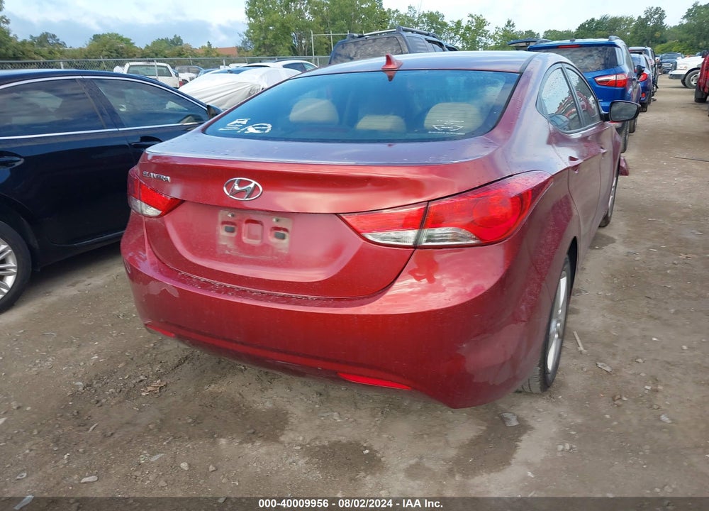 2013 HYUNDAI ELANTRA GLS VIN: 5NPDH4AE0DH349518