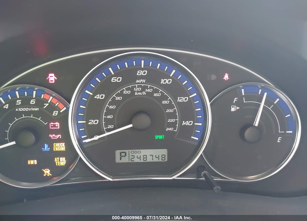 2010 SUBARU FORESTER 2.5XT LIMITED VIN: JF2SH6FC6AH712149