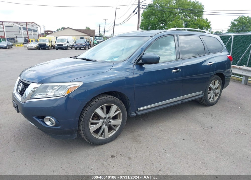 2014 NISSAN PATHFINDER PLATINUM VIN: 5N1AR2MM0EC607813