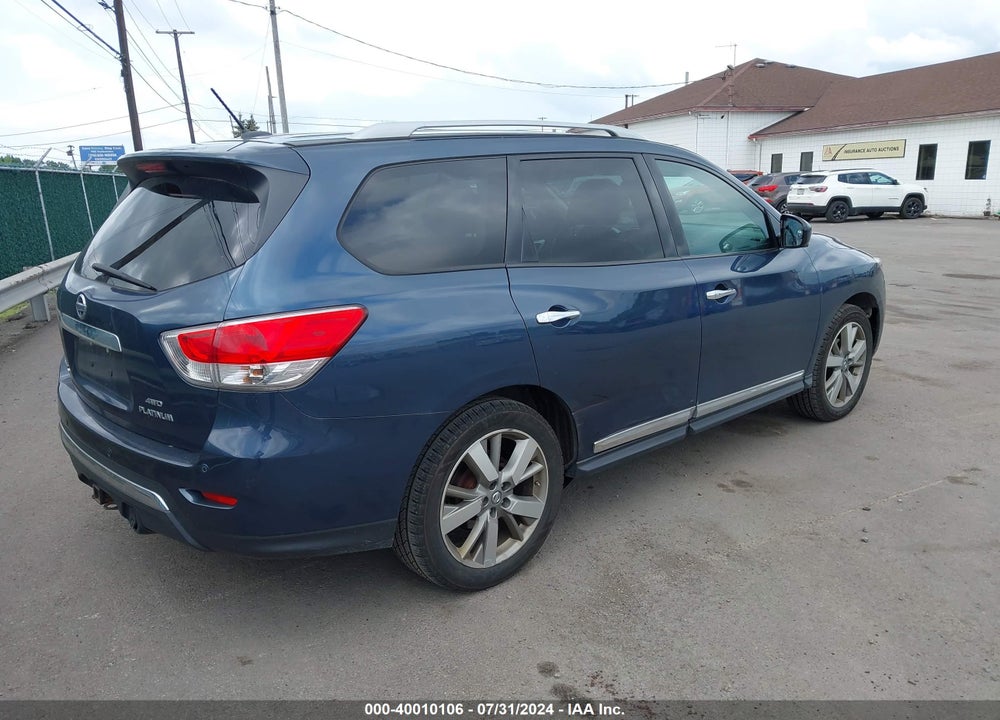 2014 NISSAN PATHFINDER PLATINUM VIN: 5N1AR2MM0EC607813