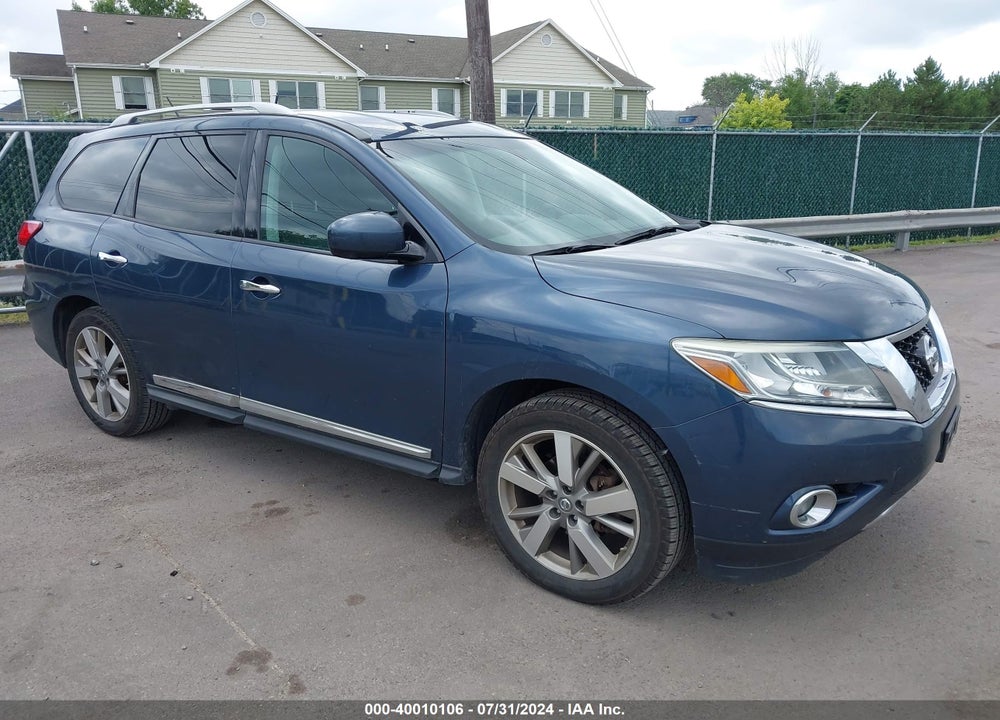 2014 NISSAN PATHFINDER PLATINUM VIN: 5N1AR2MM0EC607813