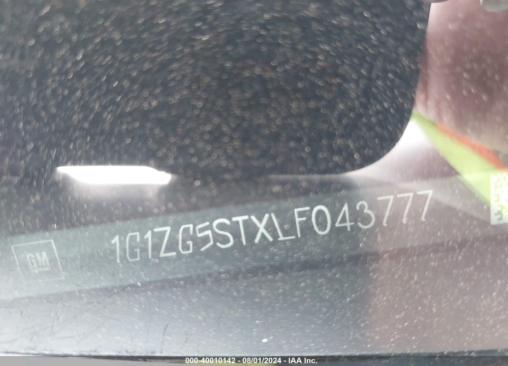 2020 CHEVROLET MALIBU FWD RS VIN: 1G1ZG5STXLF043777