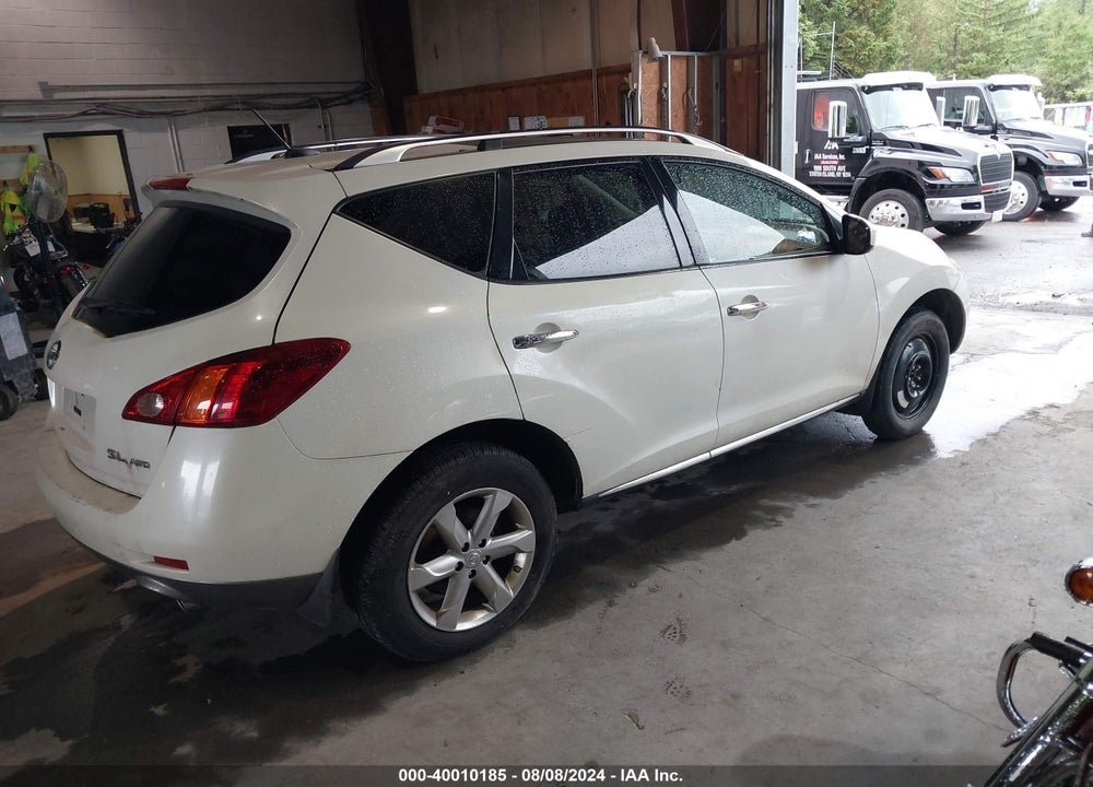 2010 NISSAN MURANO SL VIN: JN8AZ1MW9AW132174