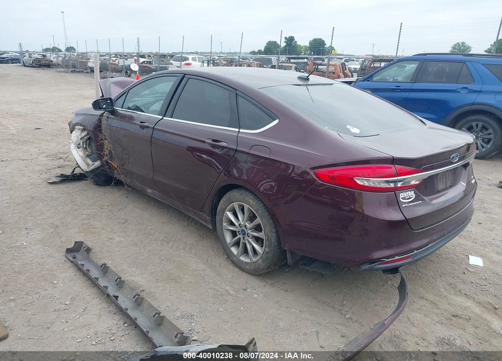 2017 FORD FUSION SE VIN: 3FA6P0HD7HR395860