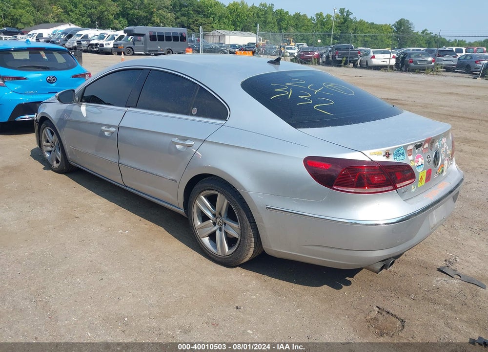 2014 VOLKSWAGEN CC 2.0T SPORT VIN: WVWBP7AN1EE529152
