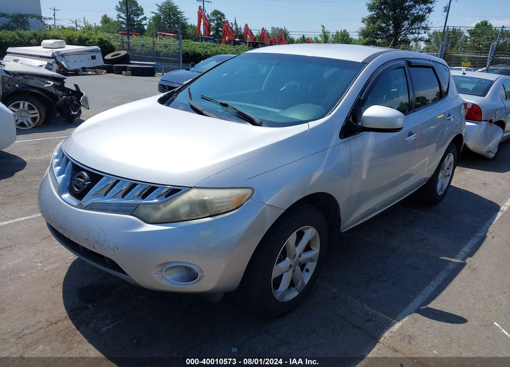 2009 NISSAN MURANO SL VIN: JN8AZ18W49W126062