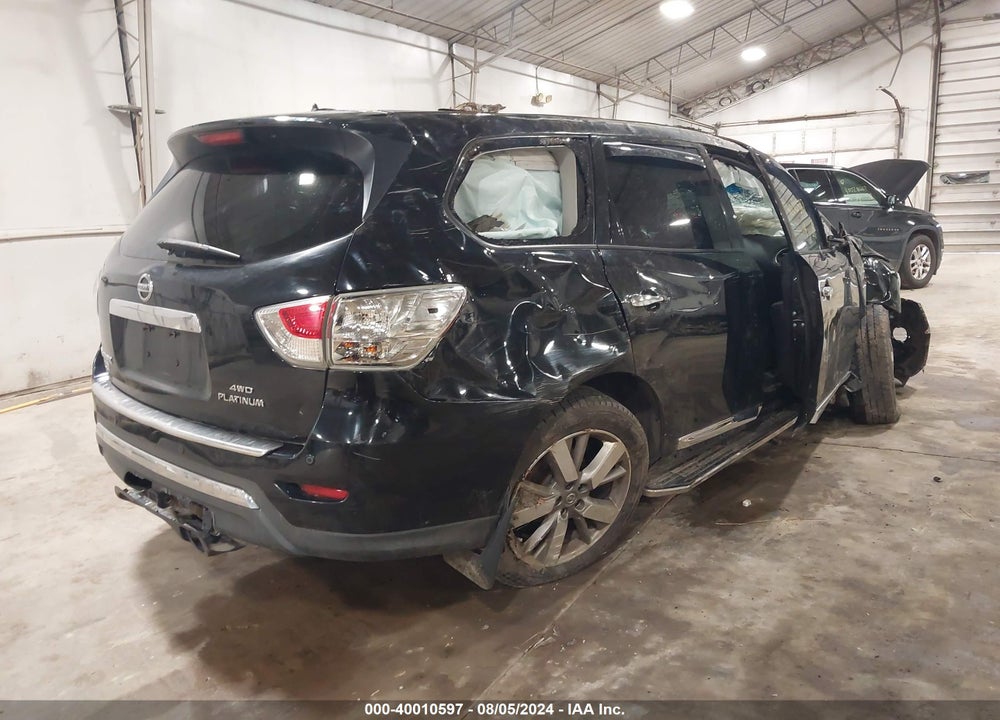 2014 NISSAN PATHFINDER PLATINUM VIN: 5N1AR2MM8EC703768