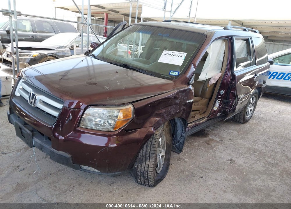 2007 HONDA PILOT EX-L VIN: 5FNYF28507B031094