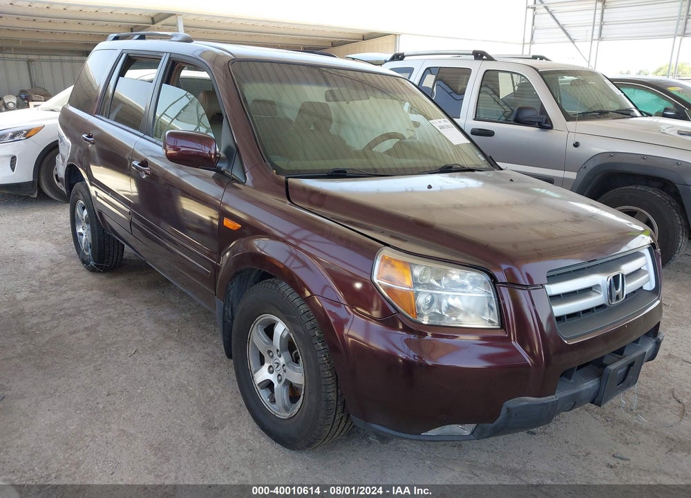 2007 HONDA PILOT EX-L VIN: 5FNYF28507B031094