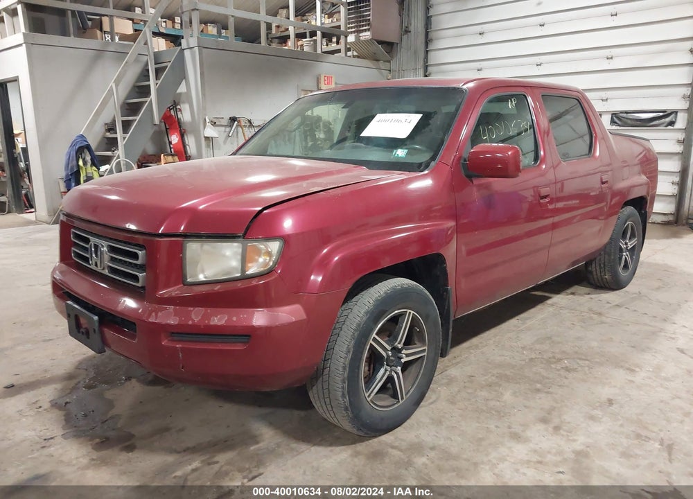 2006 HONDA RIDGELINE RTL VIN: 2HJYK16576H513994