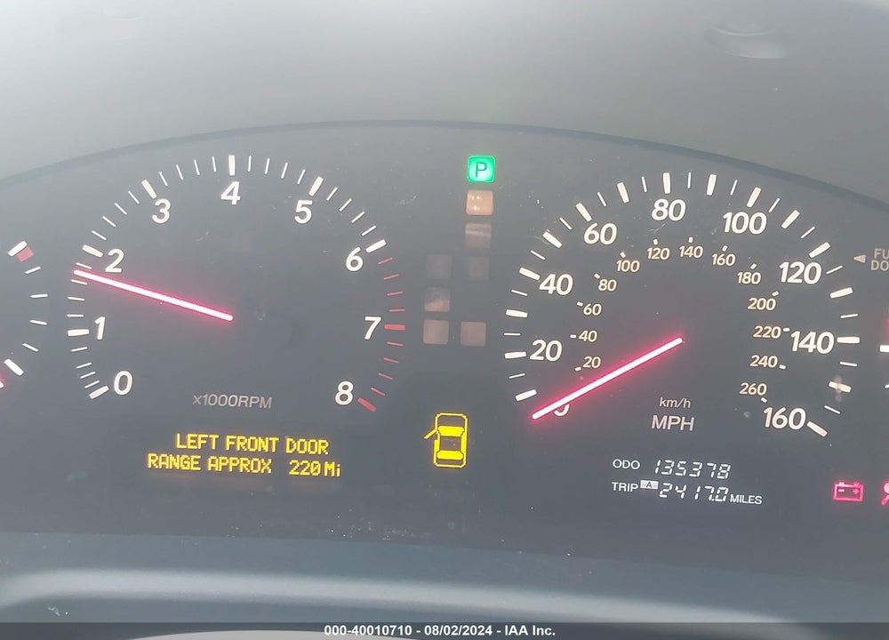 2002 LEXUS LS 430 VIN: JTHBN30F620084407