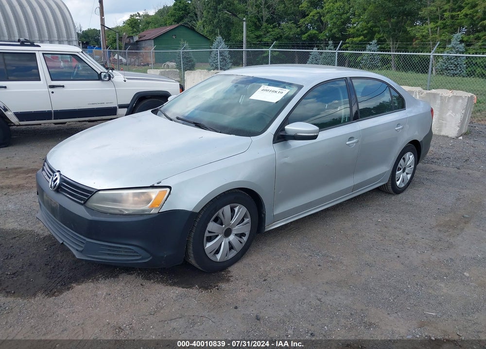 2012 VOLKSWAGEN JETTA 2.5L SE VIN: 3VWDP7AJ9CM313818