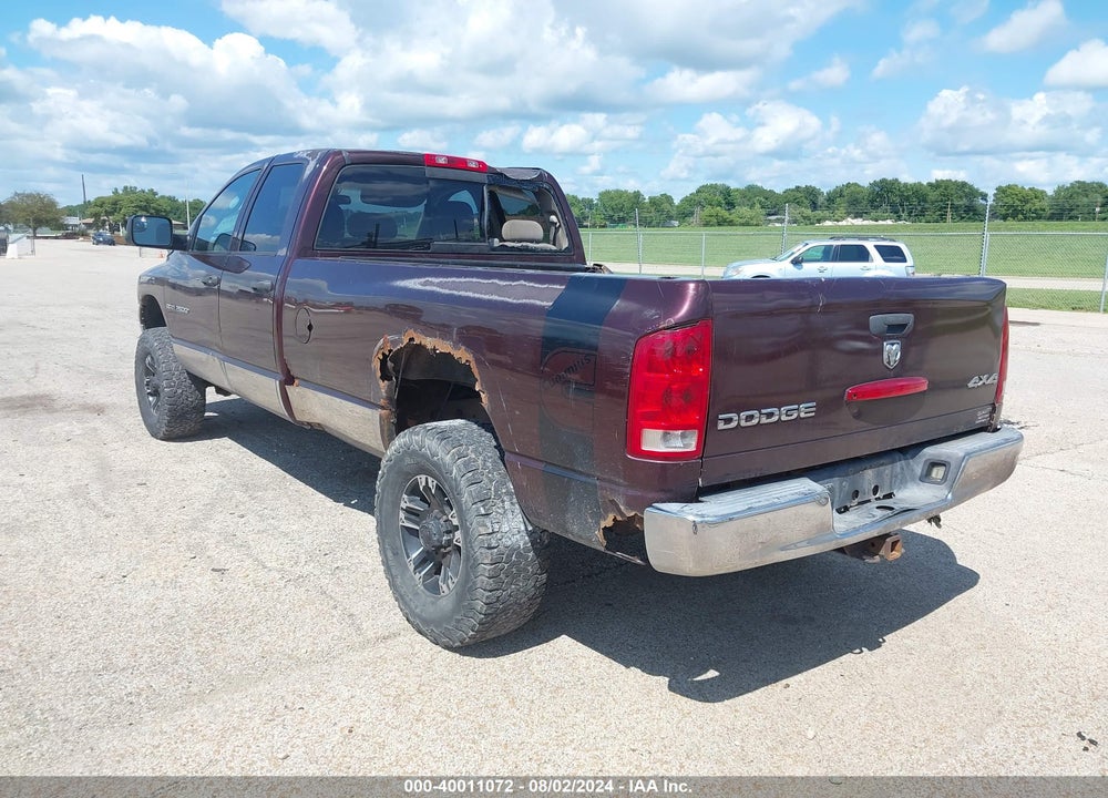 2004 DODGE RAM 2500 SLT/LARAMIE VIN: 3D7KU28C74G259261