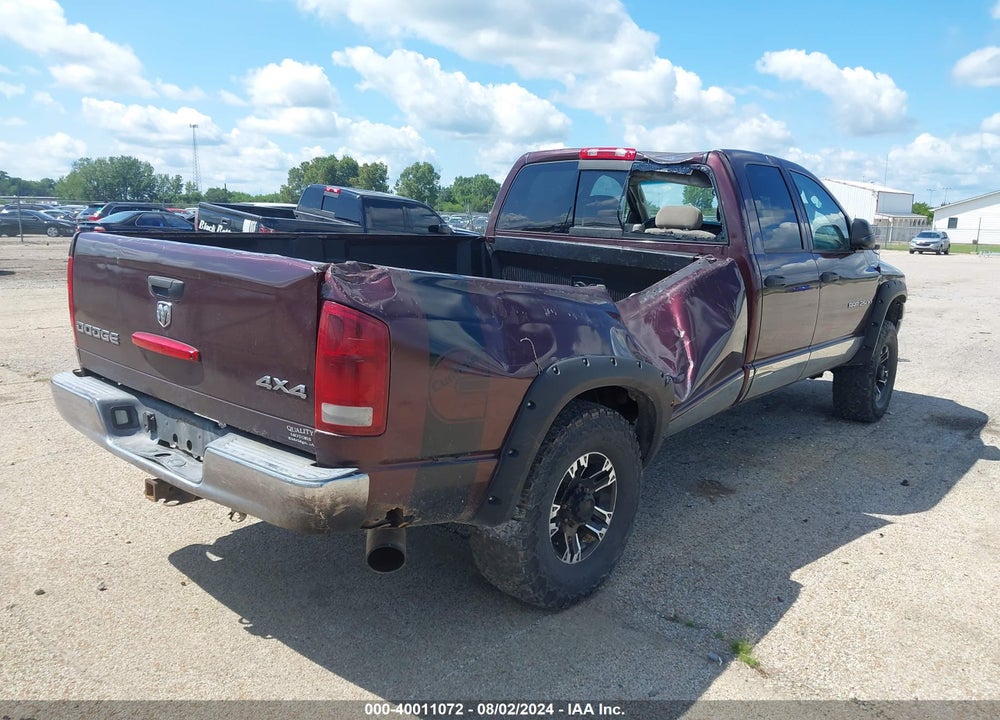 2004 DODGE RAM 2500 SLT/LARAMIE VIN: 3D7KU28C74G259261