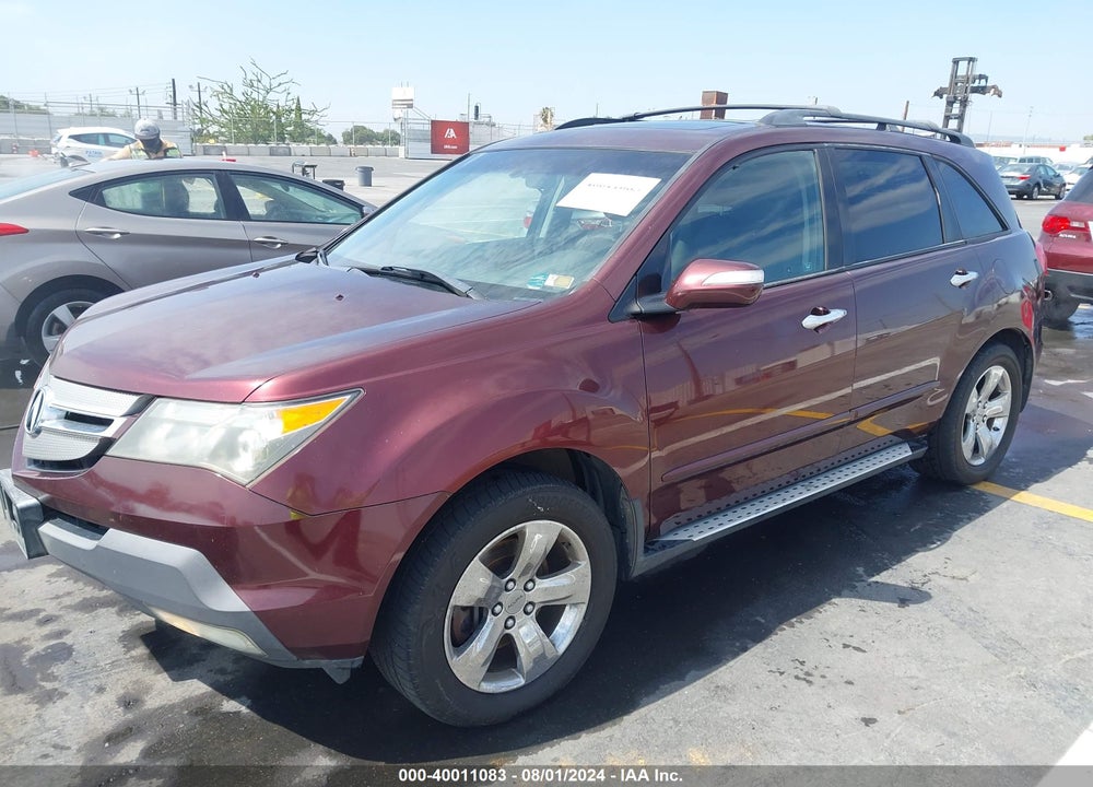 2007 ACURA MDX SPORT PACKAGE VIN: 2HNYD28507H508228