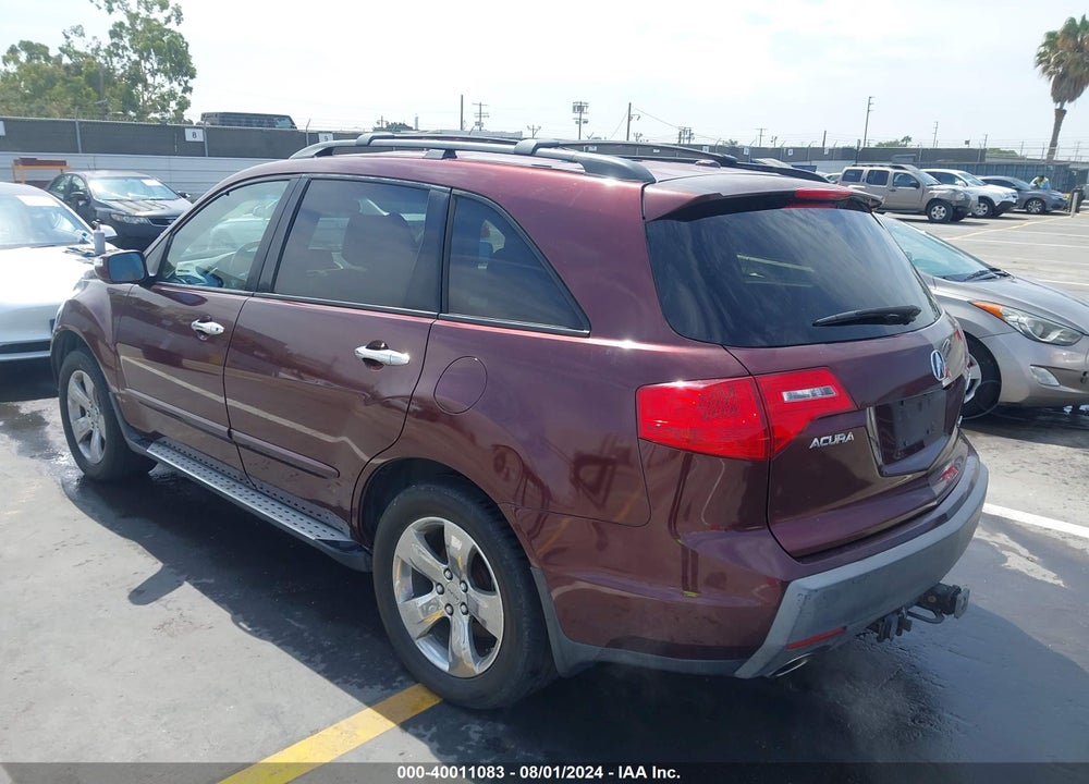 2007 ACURA MDX SPORT PACKAGE VIN: 2HNYD28507H508228