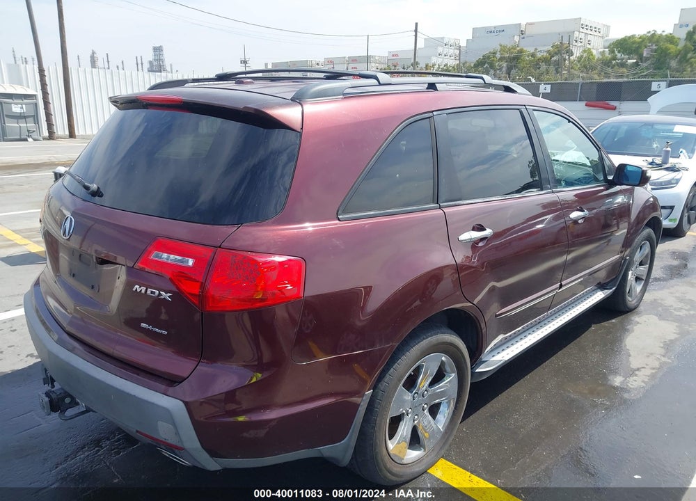 2007 ACURA MDX SPORT PACKAGE VIN: 2HNYD28507H508228