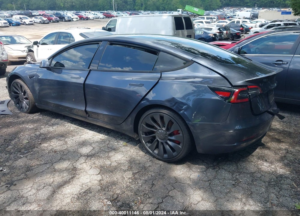 2022 TESLA MODEL 3 PERFORMANCE DUAL MOTOR ALL-WHEEL DRIVE VIN: 5YJ3E1ECXNF322550