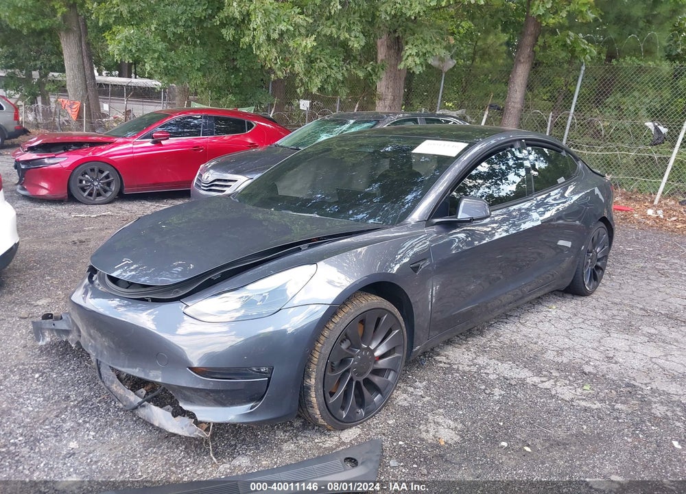 2022 TESLA MODEL 3 PERFORMANCE DUAL MOTOR ALL-WHEEL DRIVE VIN: 5YJ3E1ECXNF322550