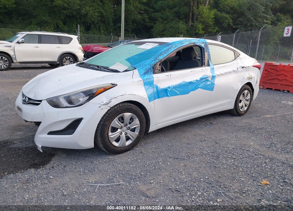 2016 HYUNDAI ELANTRA SE VIN: 5NPDH4AE7GH766347