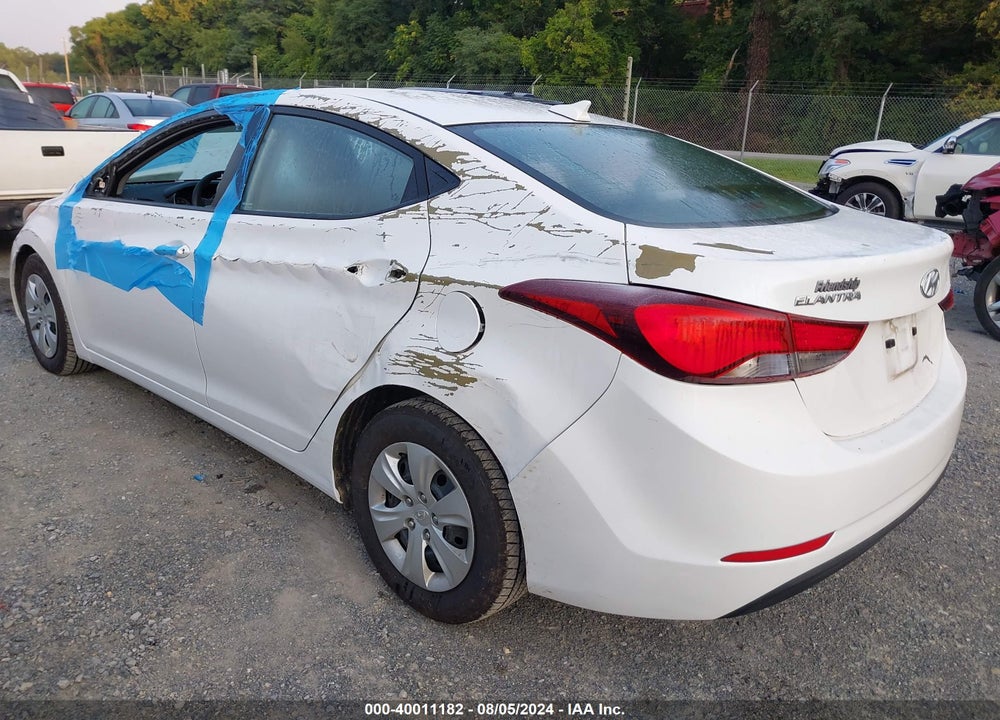 2016 HYUNDAI ELANTRA SE VIN: 5NPDH4AE7GH766347