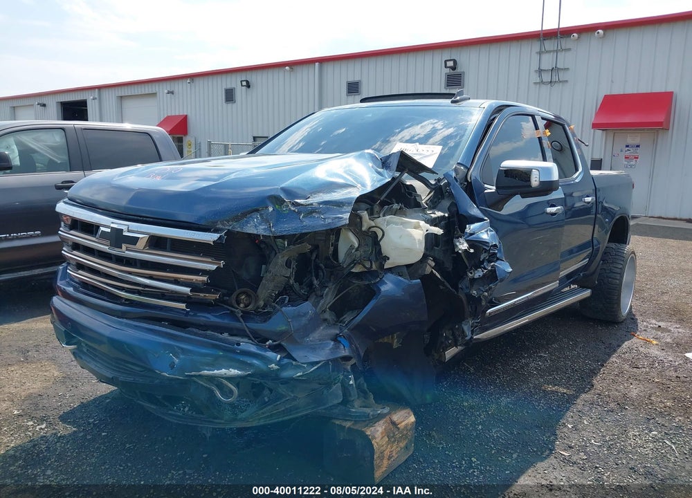 2022 CHEVROLET SILVERADO 1500 4WD SHORT BED HIGH COUNTRY VIN: 1GCUDJET2NZ536403